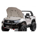 Elektrické autíčko - Toyota Hillux - nelakované - biele